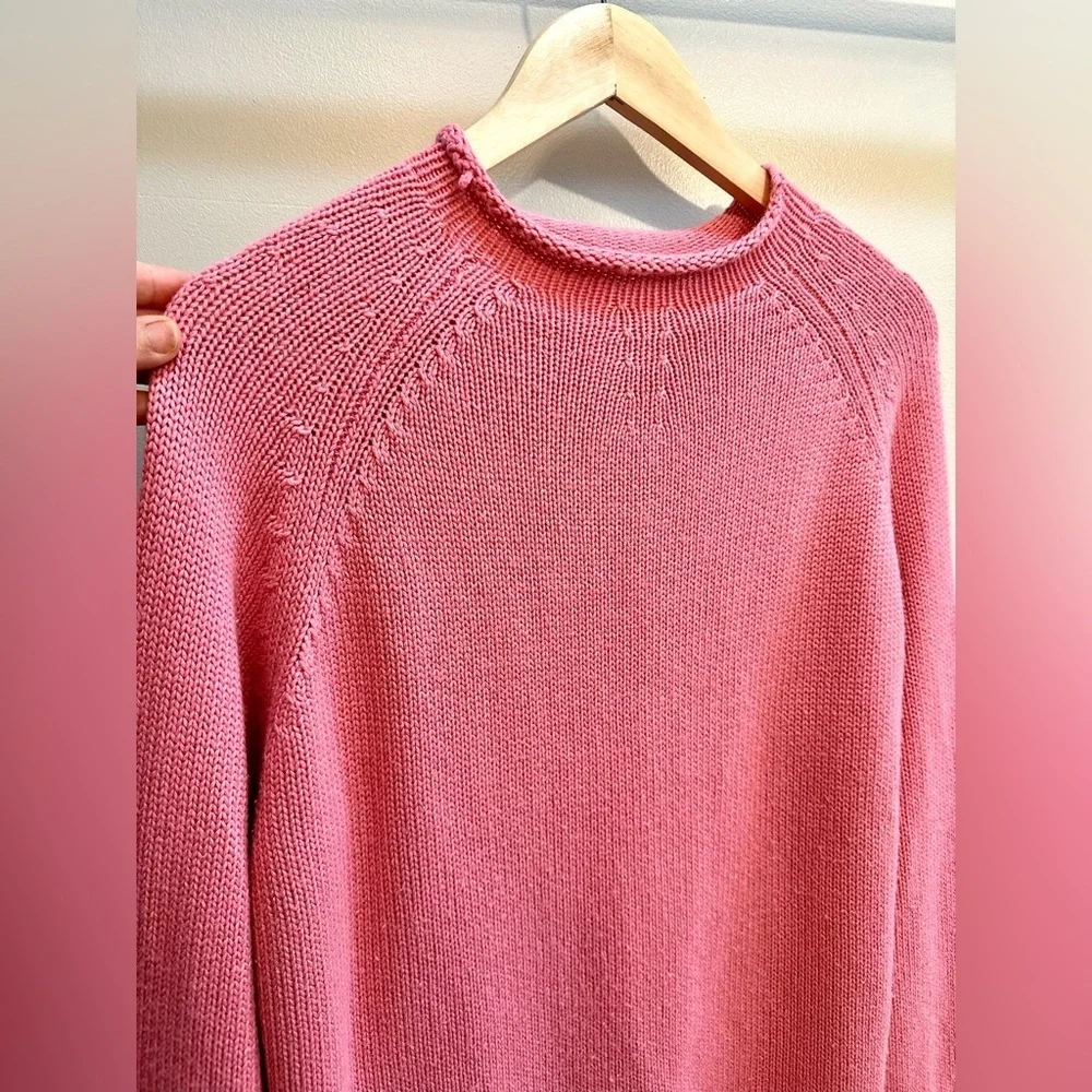 Real Clothes 75% Silk 25% Cashmere Pink Knit Sweater XL Lightweight Luxury